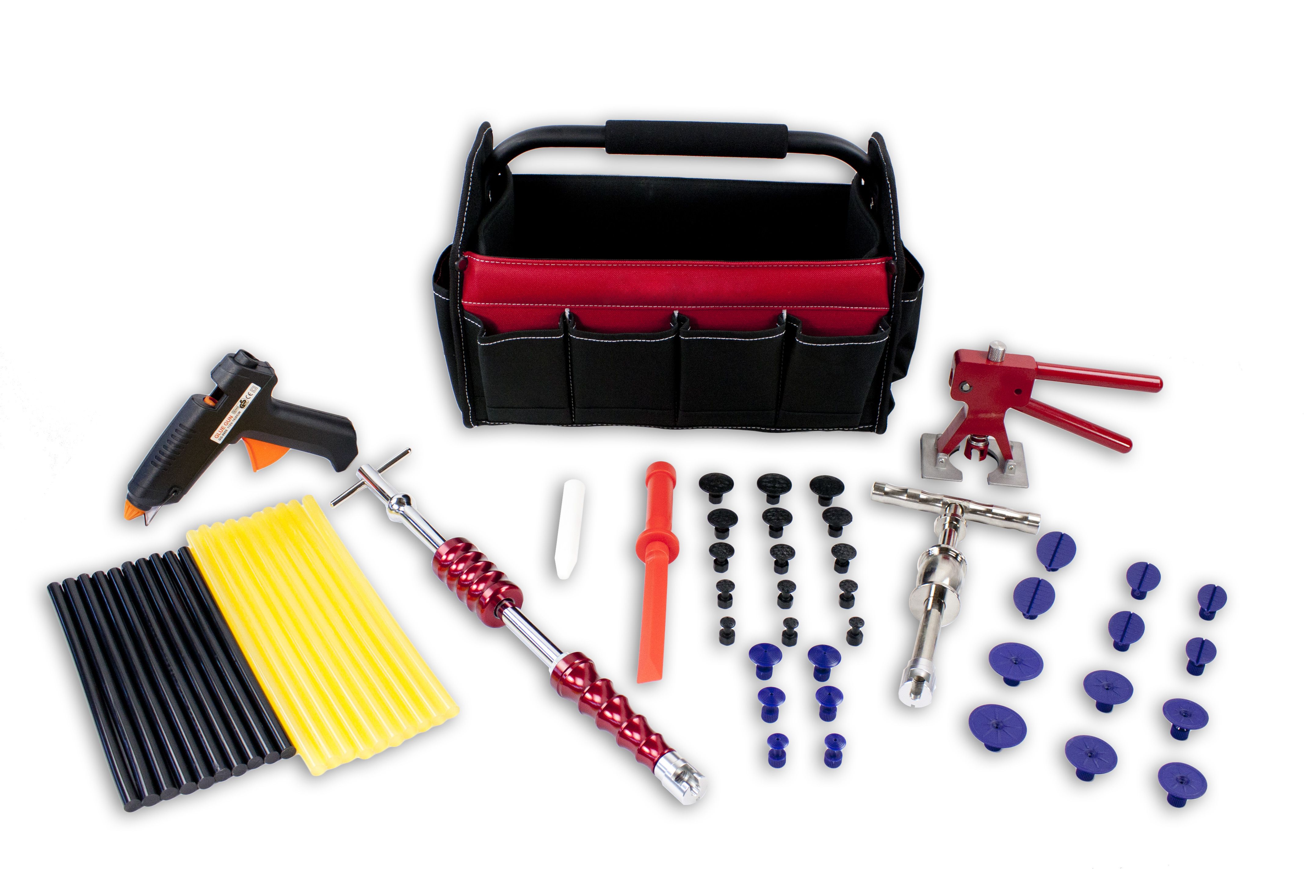  PDR Slide Hammer Hail GluePuller Paintless Dent Repair Tools Package