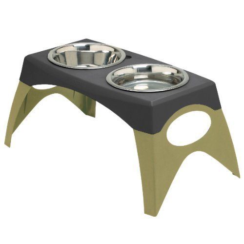 Bergan Elevated Feeder Dog Pet Food Bowl Water Dish New