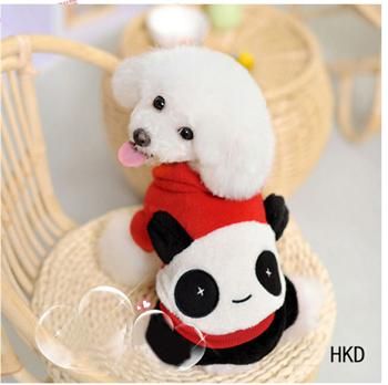 Christmas Panda shirt Hoodie Tee small dog pet clothes Apparel