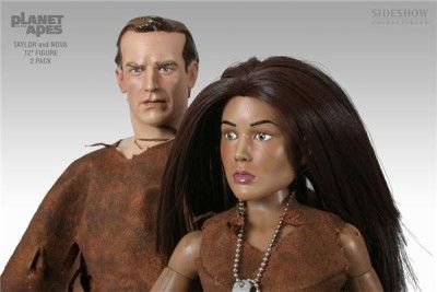 Sideshow Planet of The Apes Slave Taylor and Nova 12 inch Action