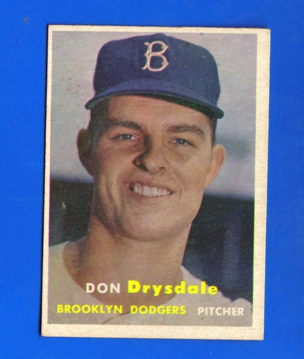 1957 Topps Don Drysdale RC Brooklyn Dodgers 18