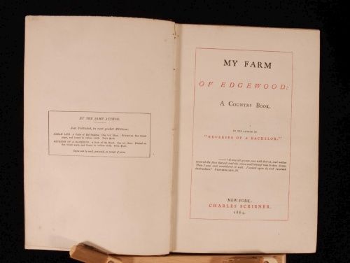 1864 My FARM Edgewood Country Book MITCHELL