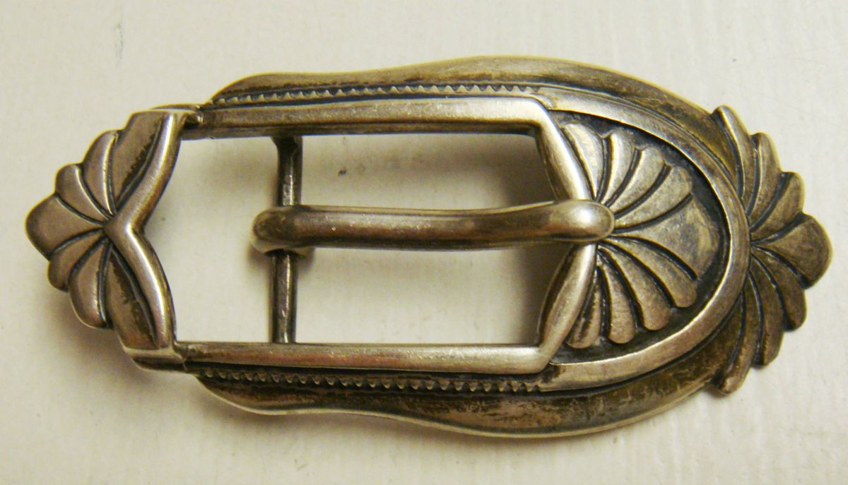 Walter Doran SFe Vintage Sterling 925 Silver Belt Buckle 37g