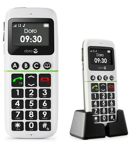 New Doro Phone Easy 338gsm White Unlocked Mobile Phone