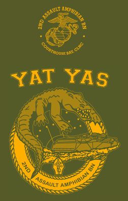  Marine Corps 2nd Amtracs Yat YAS OD Shirt