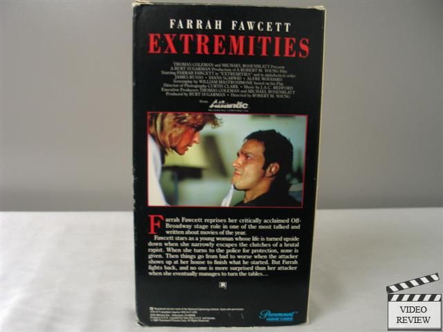 Extremities VHS Farrah Fawcett James Russo Diana Scarwid