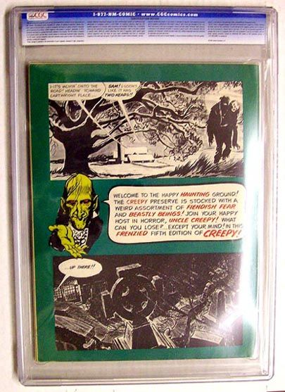 CREEPY #5 WARREN PUBLS. CGC 8.0 VF  JERRY WEIST COLLECTION 1965