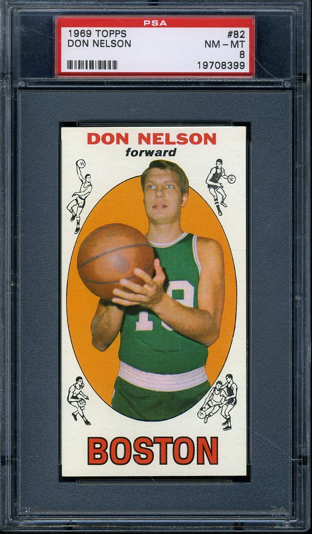 1969 Topps 82 Don Nelson PSA 8 Celtics 5498