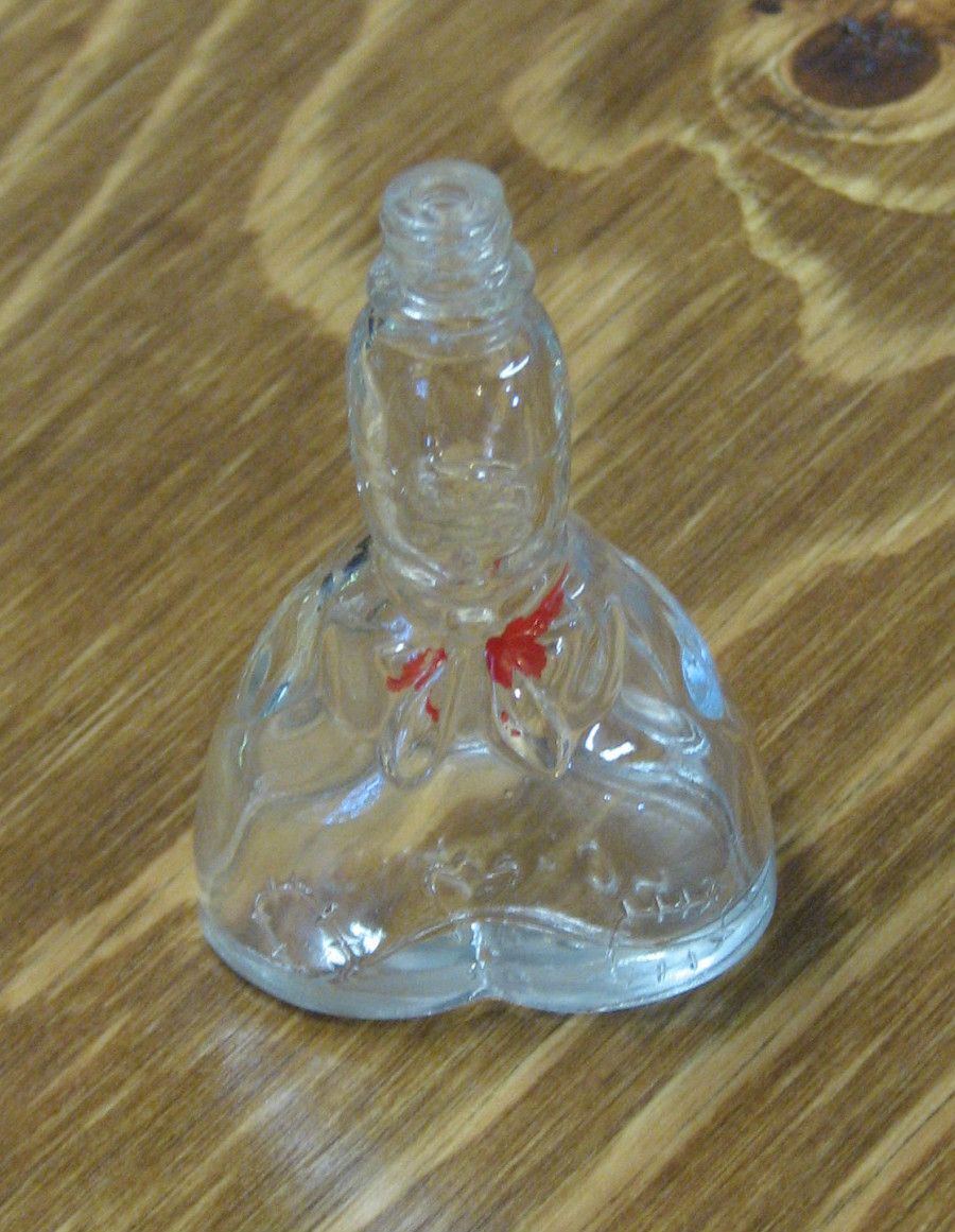 Antique Glass Man Boy Figural Cologne Perfume Bottle 807 Holland 2 5 8