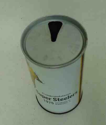  Steelers 1975 Super Bowl Champion Beer Can Iron City John Fuqua