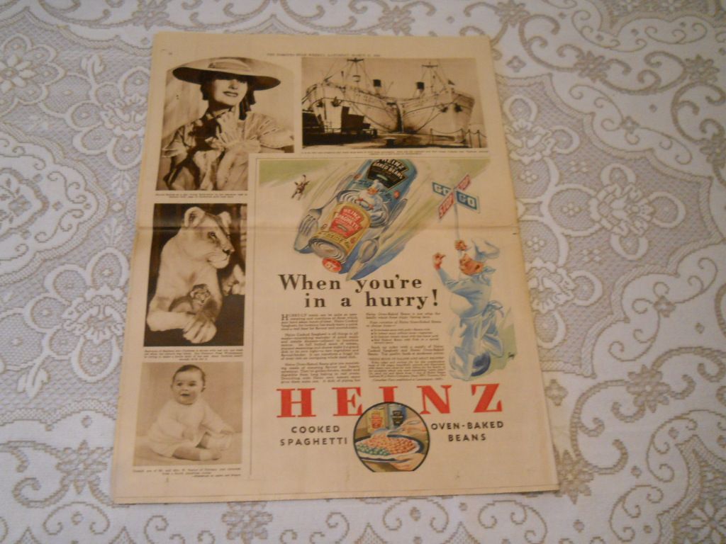 RARE 1936 Ad of Group 1 1934 1943 Bee Hive Beehive Hockey