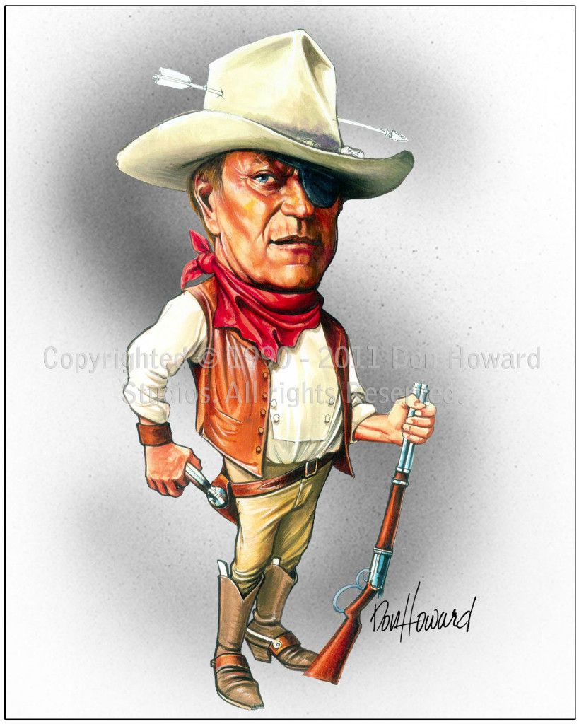 John Wayne Don Howards Artistic Impression