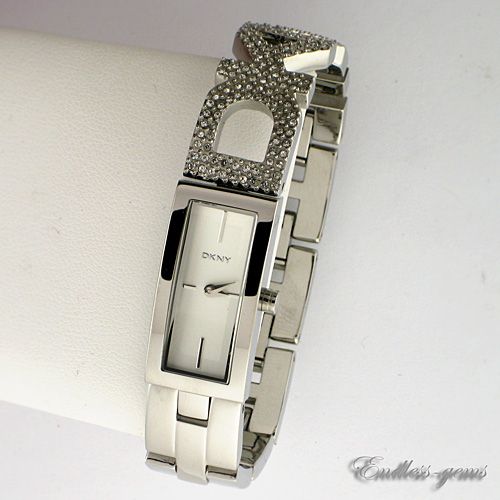 DKNY Womens Dona Karen New York Watch NY4708 Crystal Silver Tone D