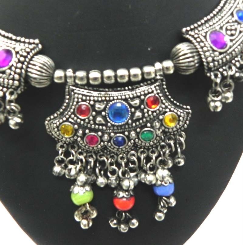 NW Kuchi Tribal Necklace Set Jewelry Choker Belly Dance