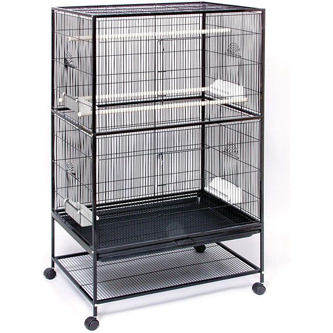 Prevue Pet Products Wrought Iron Flight Cage with Stand F040 Black New