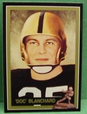 Doc Blanchard Army 1945 Heisman Card CLOSEOUT