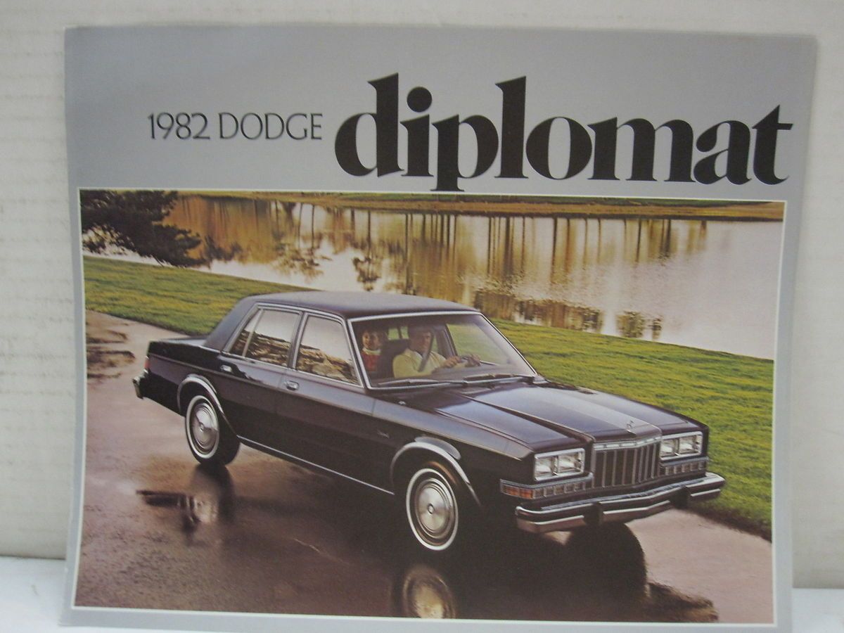  Vintage 1982 Dodge Diplomat Brochure