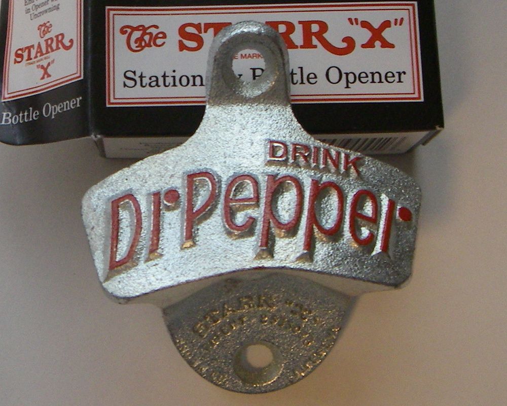 Dr Pepper Cast Iron Wall Mount Bottle Opener New