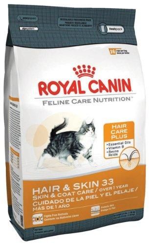 Royal Canin Dry Cat Food, Hair & Skin 33 Formula, 15 Pound Bag