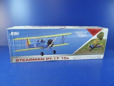 B5 E flite Stearman PT 17 15e ARF Electric R C RC Airplane EFL2950 WWI