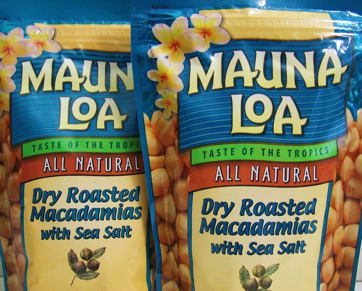 Mauna LOA Dry Roasted w Sea Salt Macadamia Nuts Exp 2013