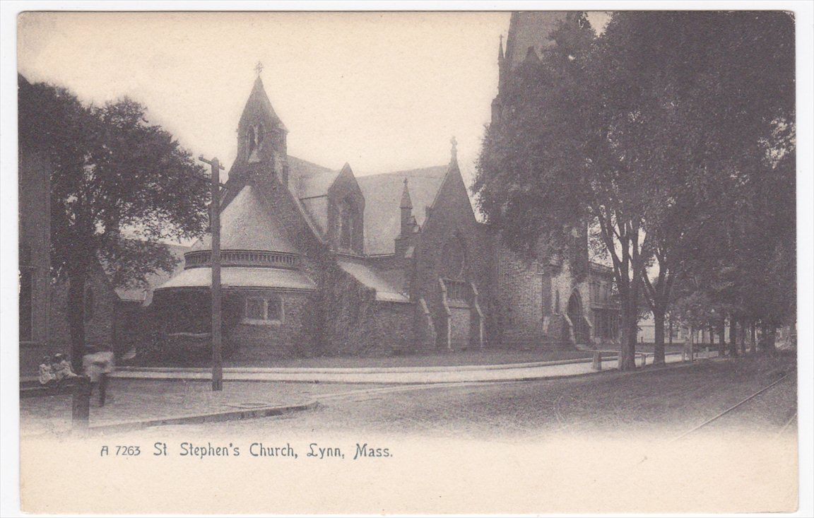 Lynn MA St Stephens Church Rotograph Postcard