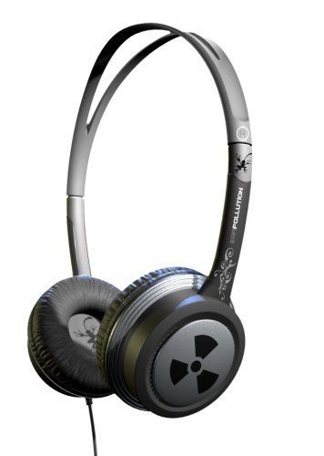 iFrogz EarPollution Toxix Headphones Black Silver