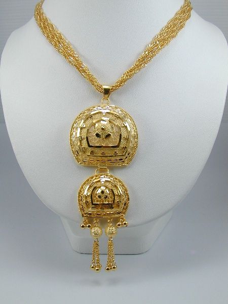 Amazing Dubai Design East India Set 24K 22K Gold GP Thai Necklace