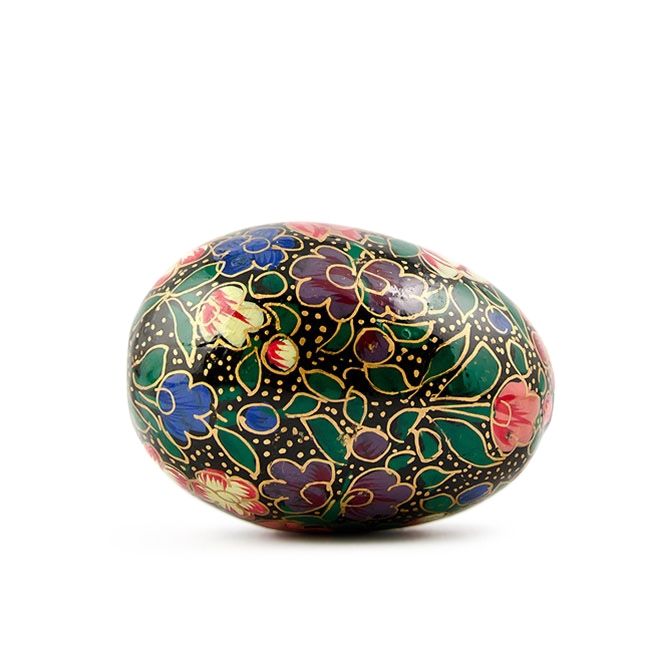 Milia Wooden Easter Egg Hand Painted Easter Egg