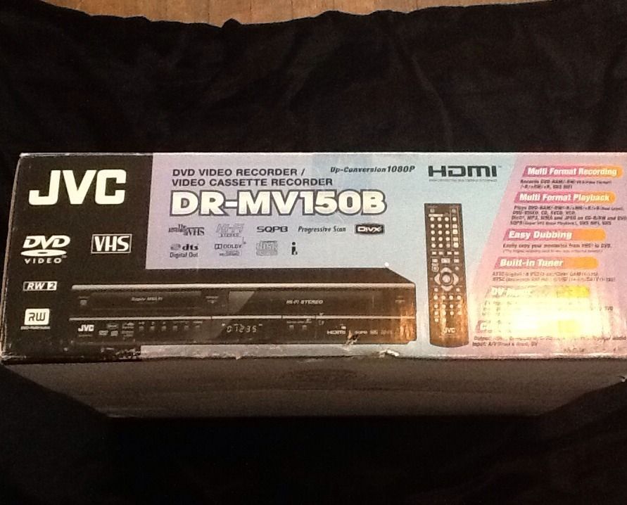  JVC Dr MV150B DVD Recorder VCR Combo
