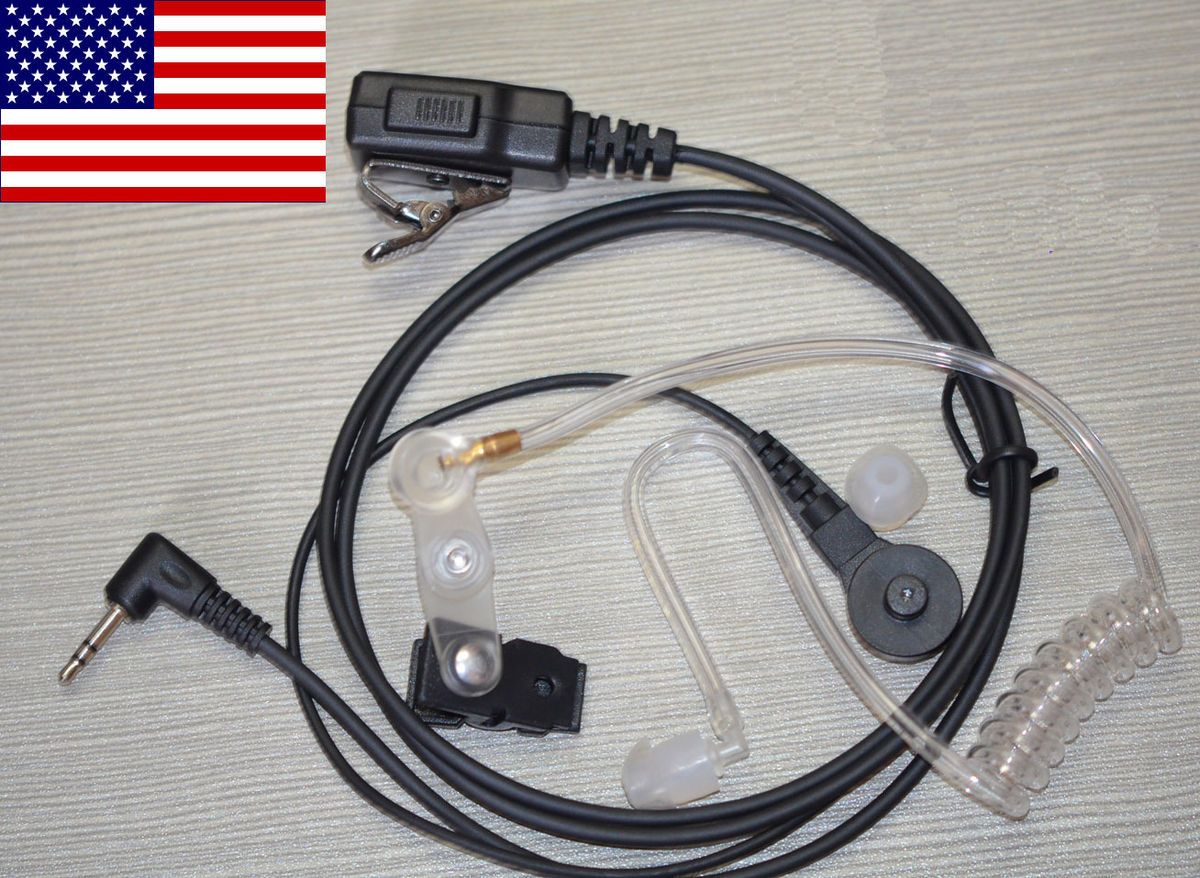 Covert Headset Earpiece Motorola Walkie Talkie 1 Pin