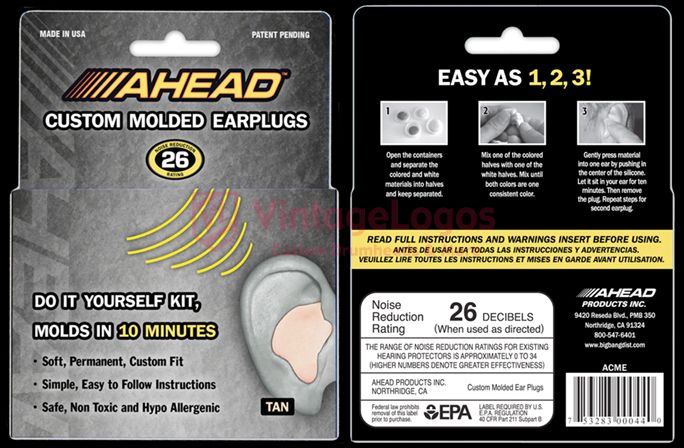 Ahead Custom Molded Earplugs Tan 26 Rating Acme Drum Hearing