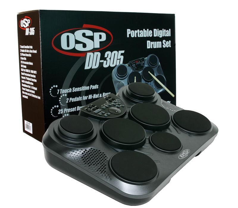 OSP DD305 Portable Digital Electric Drum Set Kit New