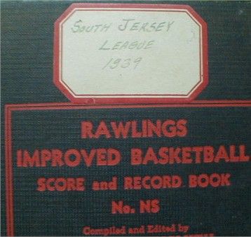  Basketball League 1939 Woodstown Salem Audubon Andover Pittman NJ