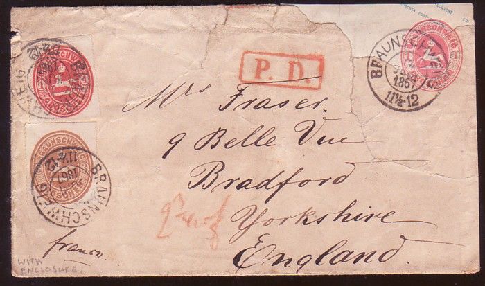 Germany Brunswick 1867 Cover