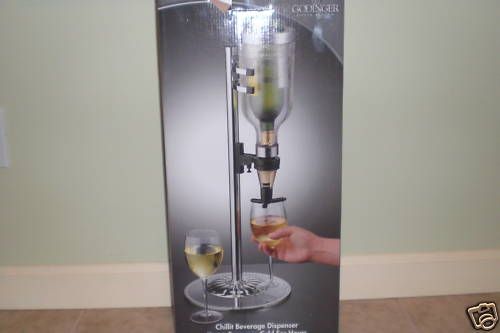 Godinger Chillit Beverage Dispenser NIB VERY NICE