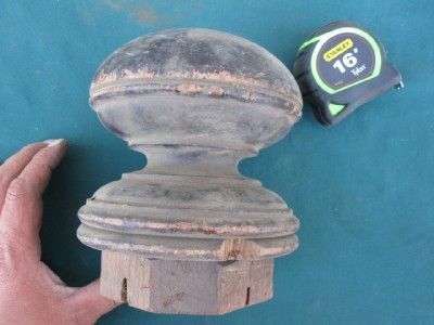 big antique newel post cap finial decorative