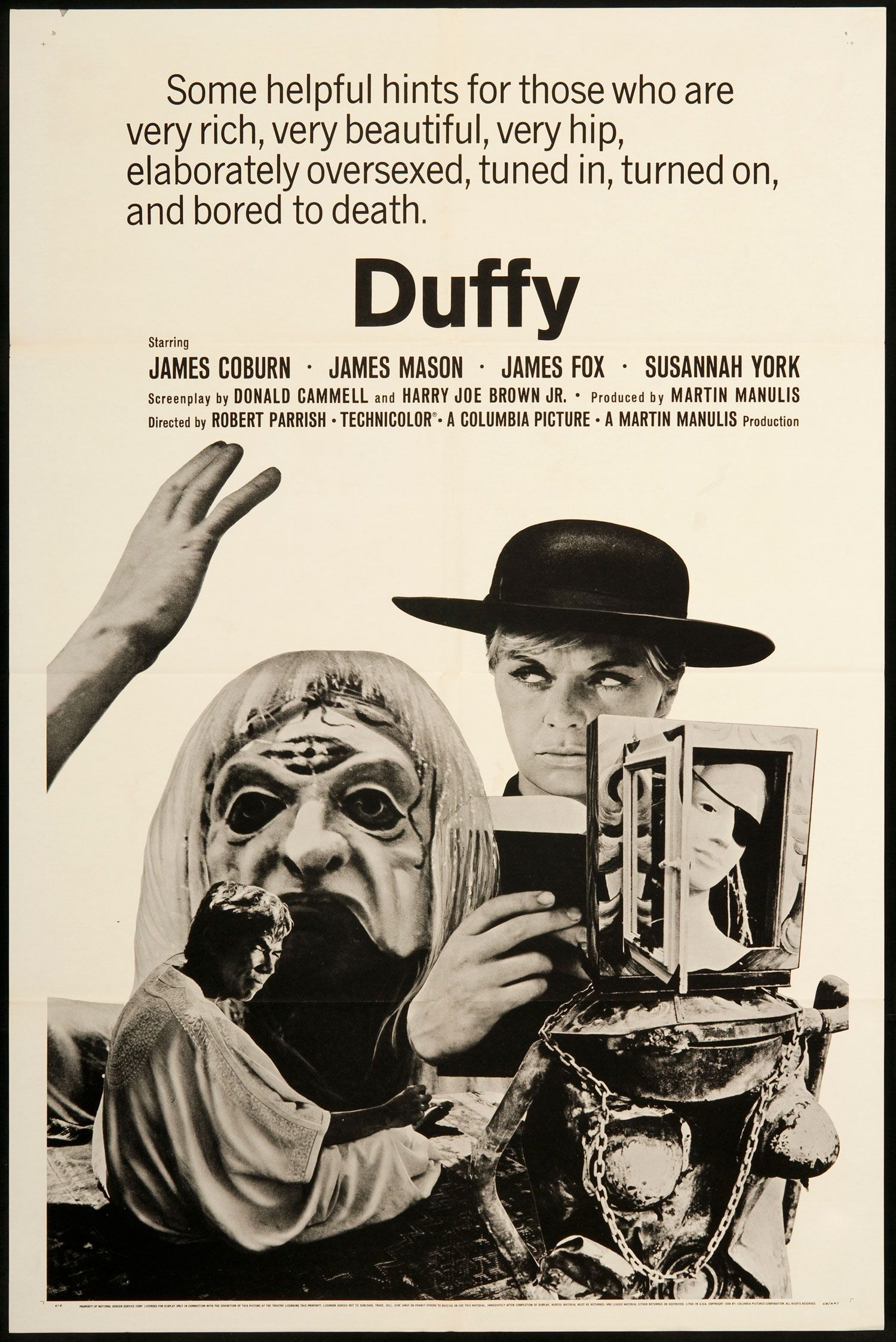 Duffy 1968 Original U.S. One Sheet Movie Poster