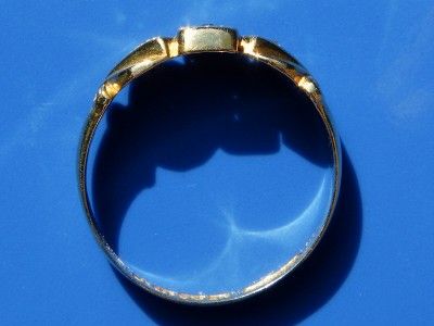 Antique Edwardian 18ct Gold Diamond Trilogy Ring 1913