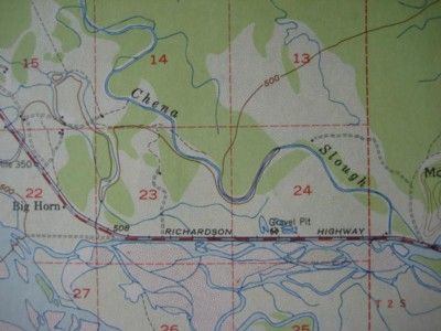 1949 USGS Topo Map Fairbanks Alaska Eielson Air Force Base Richardson