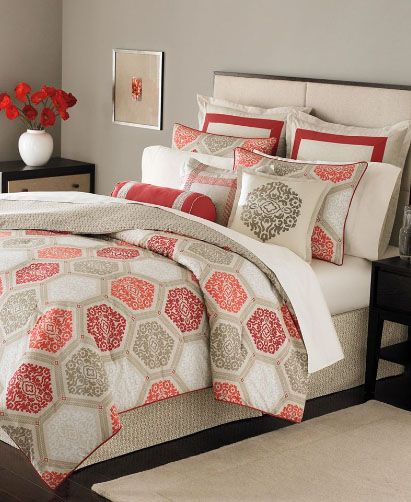 Martha Stewart Sultana 6P Queen Duvet Cover Set