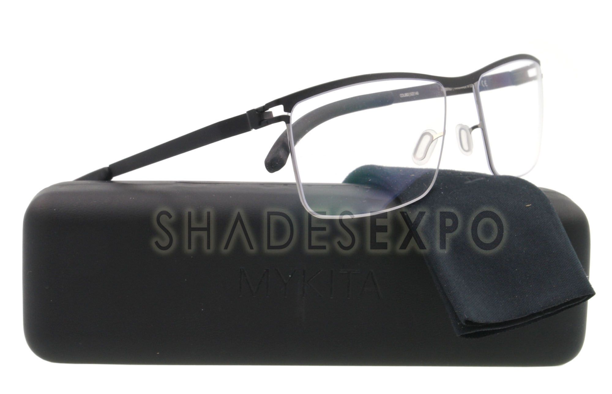 NEW Mykita Eyeglasses EDGAR SILVER/BLACK 052 54MM