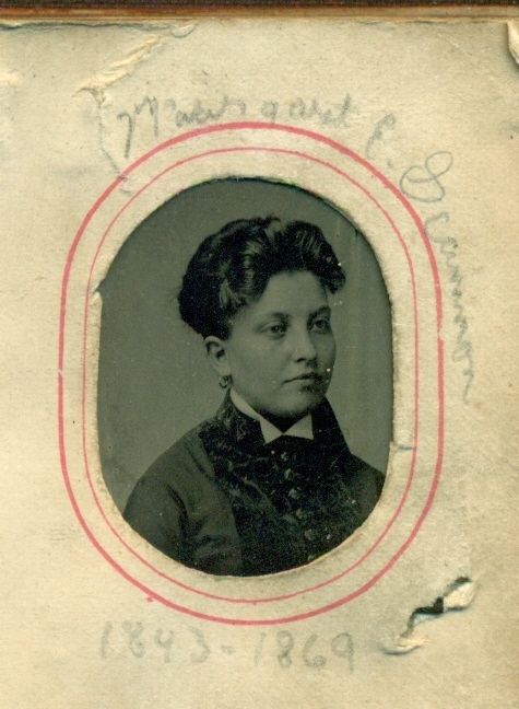 MARGARET E SCAMMON TINTYPE 1843 1869 CEDAR KEYS, LEVY COUNTY, FLORIDA