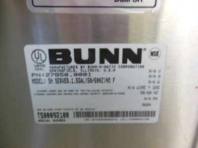 BUNN DUAL SOFTHEAT COFFEE BREWER MAKER W/ DUAL SERVERS AND SATELLITE