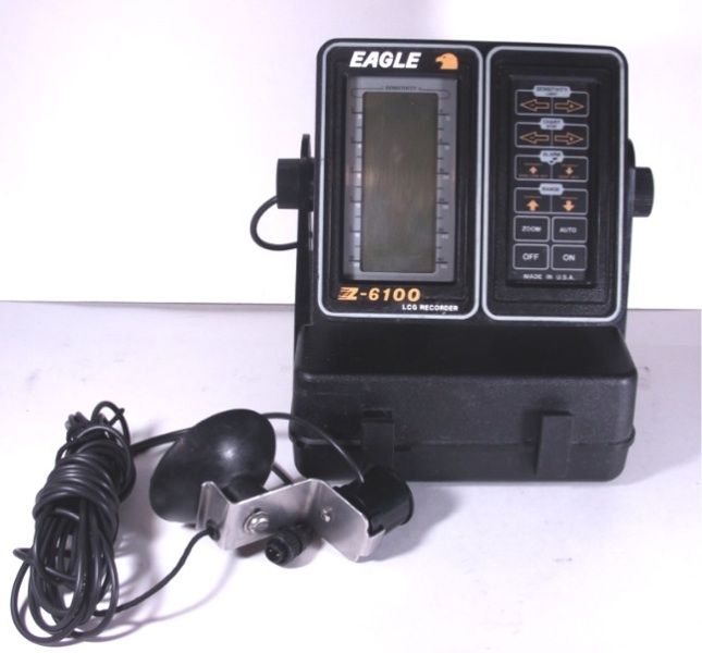 eagle z 6100 lcg recorder fishfinder w transducer