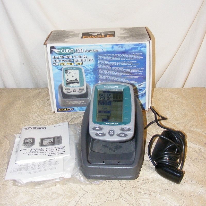 Eagle Cuda 128 Portable Sonar Depth Fish Finder fishfinder Temperature