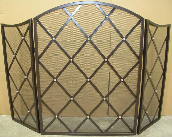 New Elbridge 3 panel fireplace screen by Pleasant Hearth