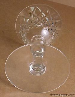 Vintage Circa 1910 Set of 8 Hawkes Cut Crystal Stemware Delft Diamond