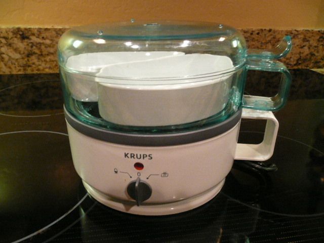 Krups Electric Egg Cooker Boiler Warmer Heater w Tray Set Excellent