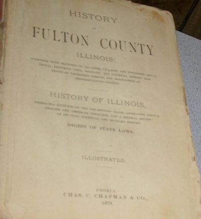 Very RARE 1879 Canton Lewistown Farmington Illinois IL 1st Edition